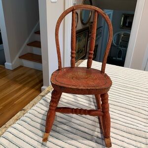 Antique Wood Doll rocking Chair